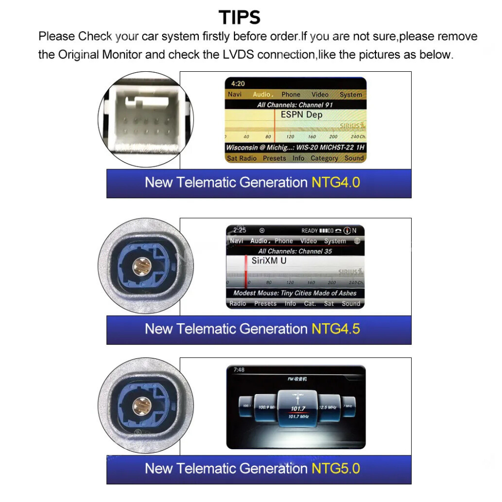 Mercedes C Class 2007-2014 W204 Android 13 Car Stereo Wireless CarPlay & Android Auto Head Unit NTG 5.0